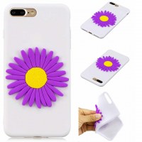 iphone 7+  purple flowers case